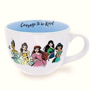 EUC: Silver Buffalo Disney Princess "Courage To Be Kind" Ceramic Mug - 24oz